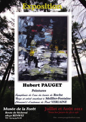 Affiche Muse de la Fort Exposition Hubert PAUGET